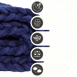 Couverture Tricotée Lesté