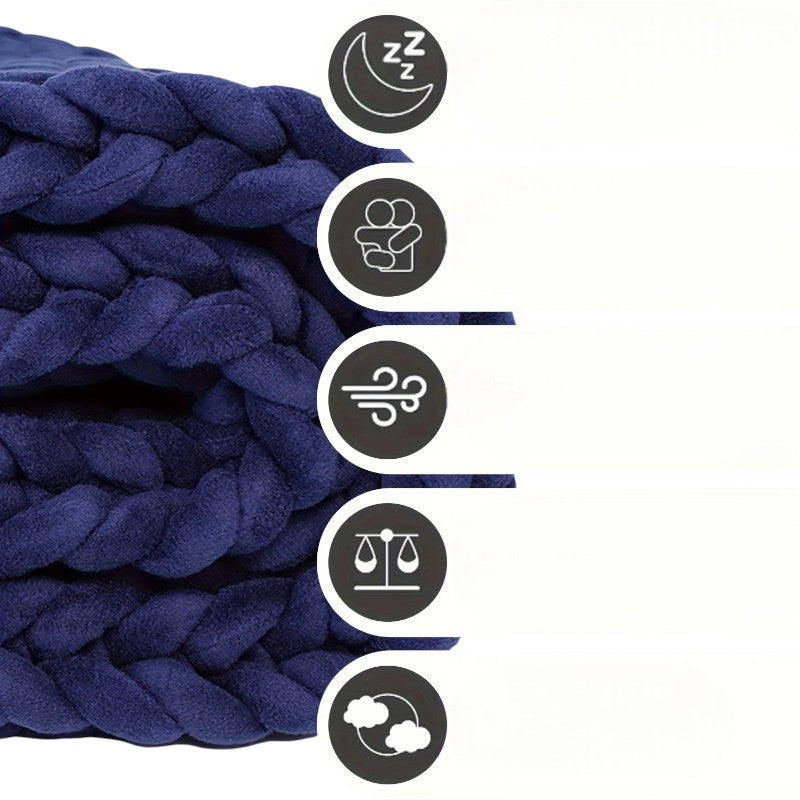 Couverture Tricotée Lesté