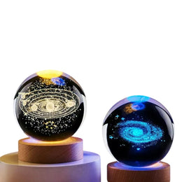 Lampe Cristal Galaxie 3D
