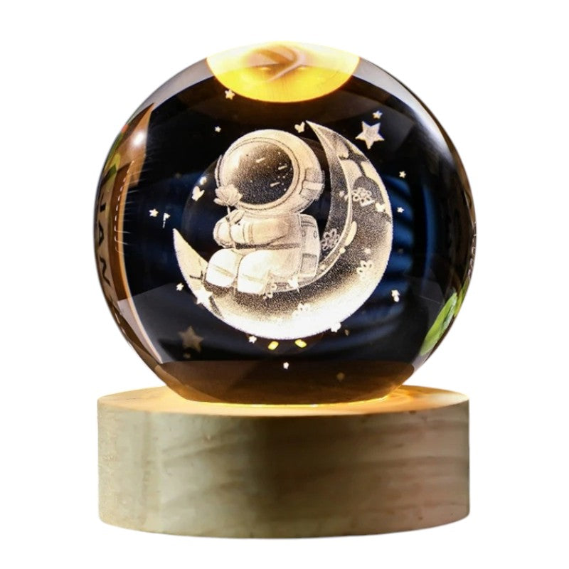 Lampe Cristal Galaxie 3D