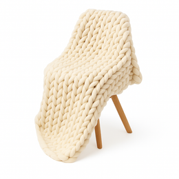 Couverture Tricotée Lesté