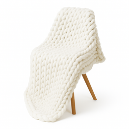 Couverture Tricotée Lesté