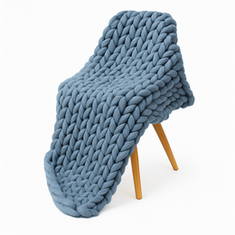 Couverture Tricotée Lesté
