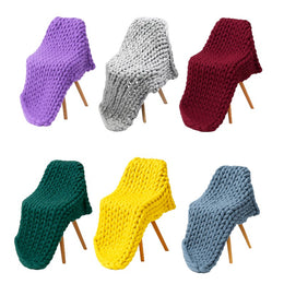 Couverture Tricotée Lesté