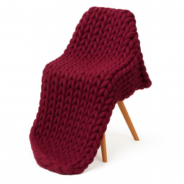 Couverture Tricotée Lesté