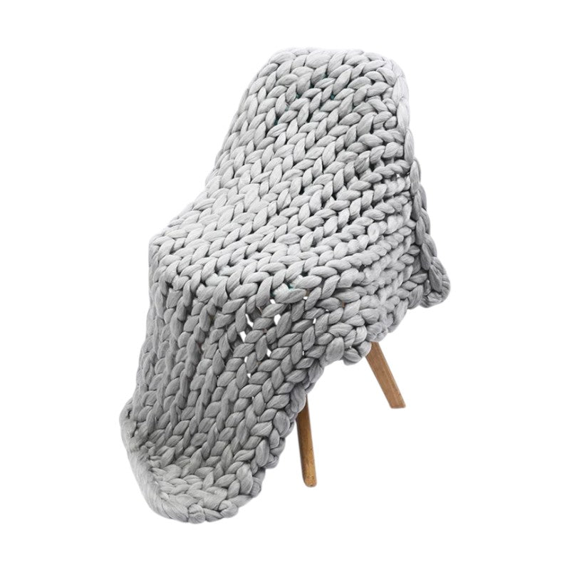 Couverture Tricotée Lesté