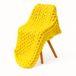 Couverture Tricotée Lesté