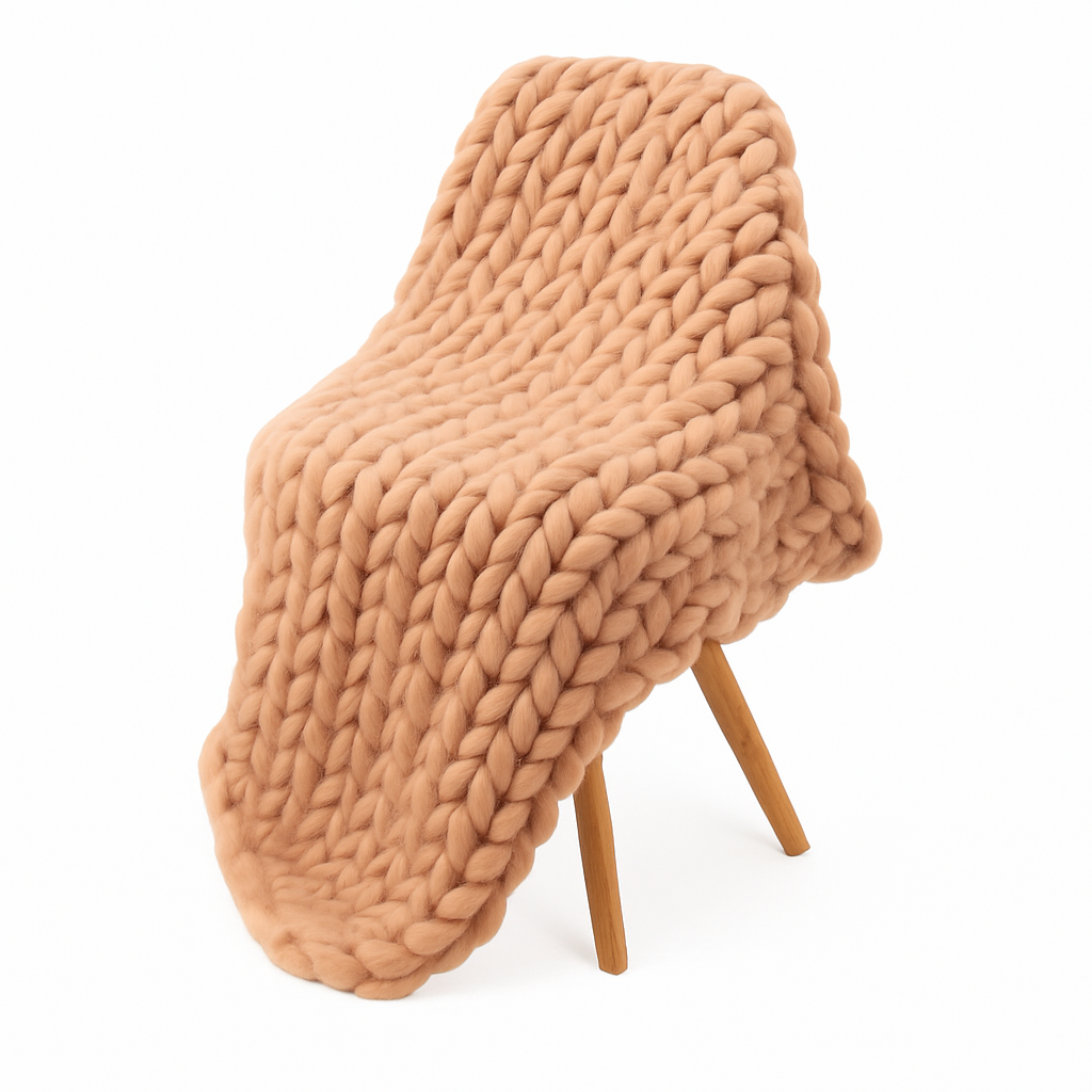 Couverture Tricotée Lesté