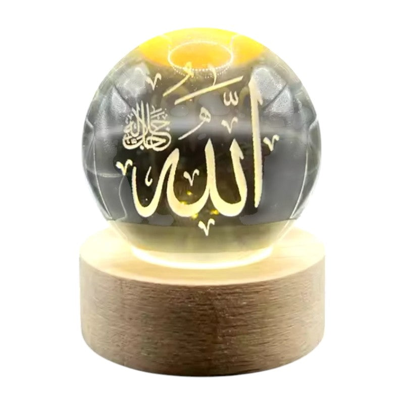 Lampe Cristal Galaxie 3D