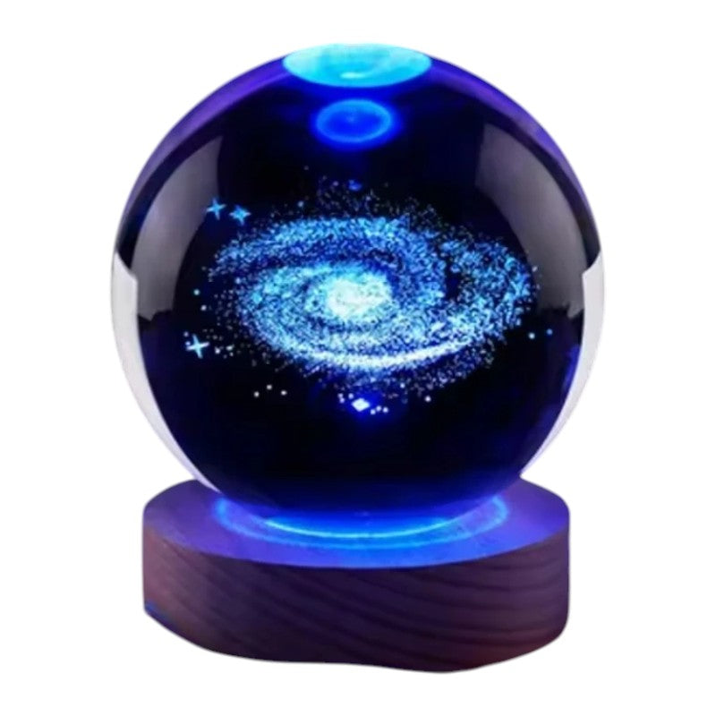 Lampe Cristal Galaxie 3D