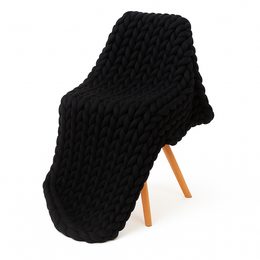 Couverture Tricotée Lesté