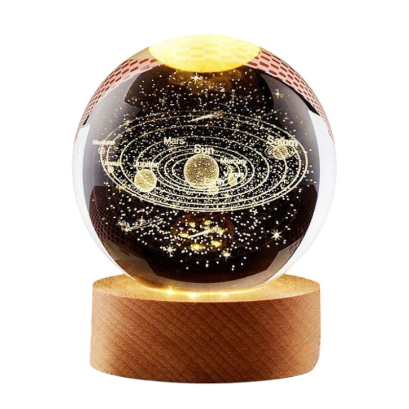 Lampe Cristal Galaxie 3D