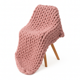 Couverture Tricotée Lesté