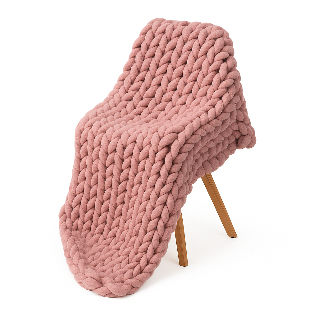 Couverture Tricotée Lesté