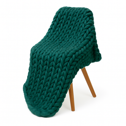 Couverture Tricotée Lesté
